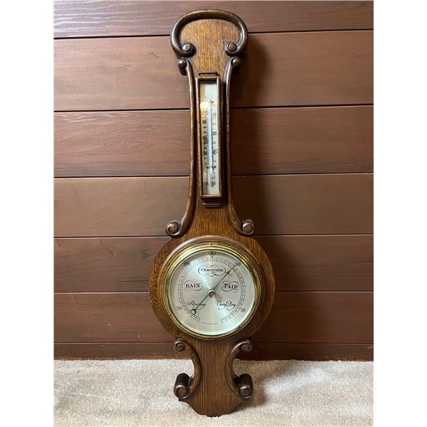 Antique Oak Barometer