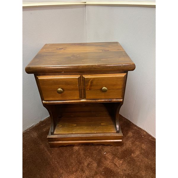Wooden Nightstand with Drawer