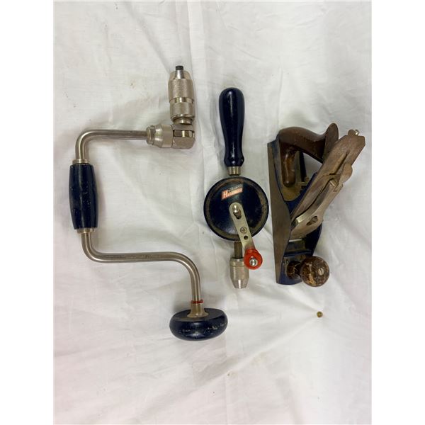 Vintage Hand Drills & Planer