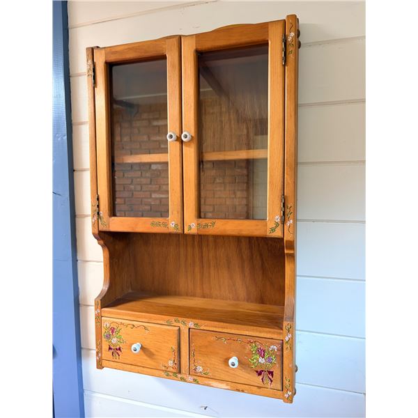 Hand Painted Wall Cabinet