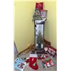 Image 1 : Life at Home Acadian Pine Christmas Tree and Holiday Decorations Lot