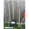 Image 4 : Outdoor Yard Tools Lot With Black+Decker Trimmer