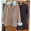 Image 1 : Women's Winter Coats: C.G Faux Fur Trim Beige, Alpelo Quilted Brown Size 38