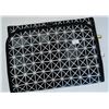 Image 4 : Black Faux Leather Backpack and Black-White Geometric Clutch