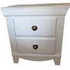 Image 2 : White Two-Drawer Wooden Nightstands