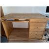 Image 3 : Wood Desk, Office Chair, and Floor Mat Set