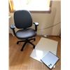 Image 1 : Office Chair, Whiteboard, and Floor Mat Set