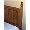 Image 4 : King Sized Wood Bed Frame With Mattress and Foam Topper