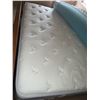 Image 5 : King Sized Wood Bed Frame With Mattress and Foam Topper