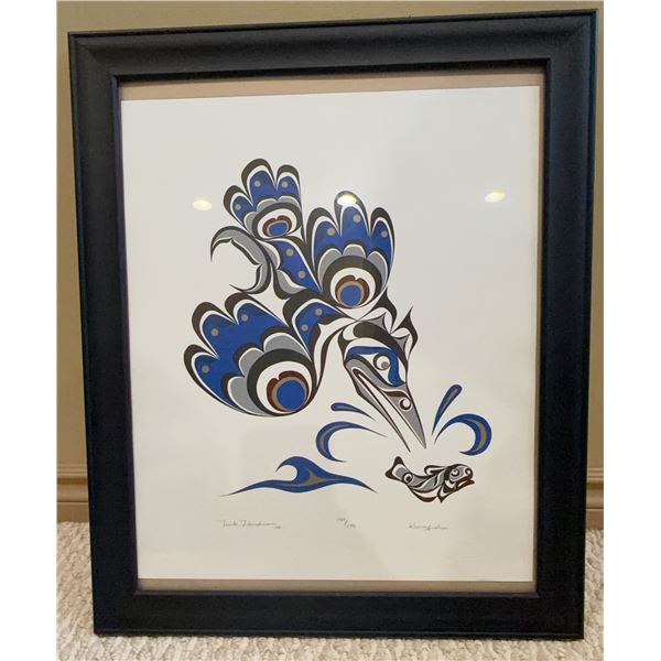Mark Henderson Kingfisher Northwest Coast Serigraph 129/175