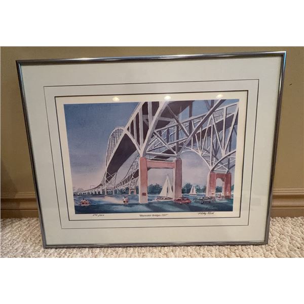 Kathy Rath Signed Print "Bluewater Bridges 1997"