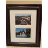 Image 5 : Decorative Art Lot: Framed Landscape, Framed Postcards, Blue Jay Plate