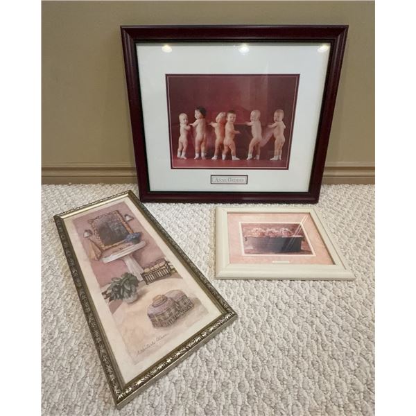 Framed Art Prints: Anne Geddes and C. Winterle Olson (Set of 3)