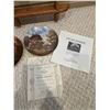 Image 2 : Collector Plate Set With Certificates and Wooden Rack