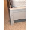 Image 3 : White Wooden Bed Frame With Organic Cotton Full Mattress