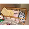 Image 7 : Children's Toys, Dollhouse, Cradle, and Plush Lot