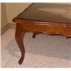 Image 2 : Wooden Coffee Table with Glass Top and Lace Inserts