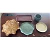 Image 1 : Handmade Pottery Dishes and Vase Set of 5