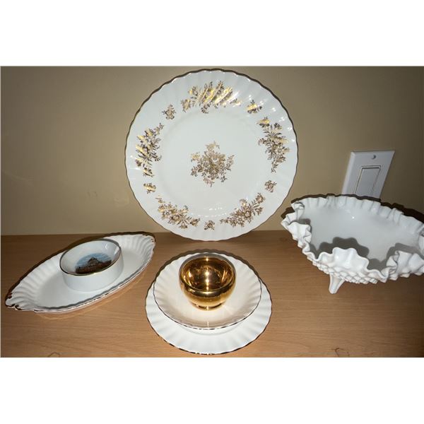 Minton, Walther, and Lefton Tableware Lot
