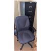 Image 1 : Black Office Chair and 4-Drawer Filing Cabinet
