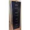 Image 4 : Black Office Chair and 4-Drawer Filing Cabinet
