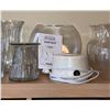 Image 3 : Clear and Coloured Glass Vases with Sleep Mate White Noise Machine