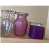 Image 4 : Clear and Coloured Glass Vases with Sleep Mate White Noise Machine