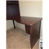 Image 4 : L-Shaped Wood Corner Desk with Hutch and Shelves