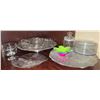 Image 1 : Glass Lazy Susans, Serving Platters, and Tableware