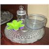 Image 2 : Glass Lazy Susans, Serving Platters, and Tableware