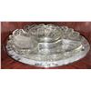 Image 6 : Glass Lazy Susans, Serving Platters, and Tableware