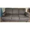 Image 1 : Grey Upholstered Couch, 88 Inches Long