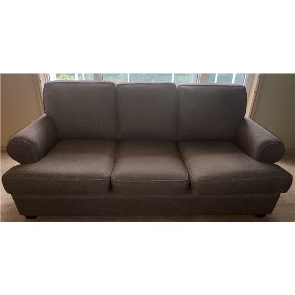 Deco-Rest Three-Seat Polyester Sofa, 88 Inches Long