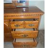 Image 7 : Carlisle Collection Solid Wood Dresser with Mirror, 70 Inches Wide
