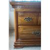 Image 2 : Carlisle Collection Solid Wood Nightstand with Glass Top