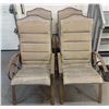 Image 1 : Four Metal Frame Patio Chairs with Fabric Sling Seats