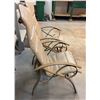 Image 4 : Four Metal Frame Patio Chairs with Fabric Sling Seats