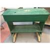 Image 5 : Two Green Wooden Workbenches Without Contents
