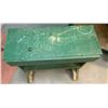 Image 6 : Two Green Wooden Workbenches Without Contents