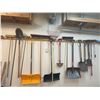 Image 2 : Contents of Back Wall: Garden and Snow Tools