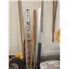 Image 3 : Contents of Back Wall: Garden and Snow Tools