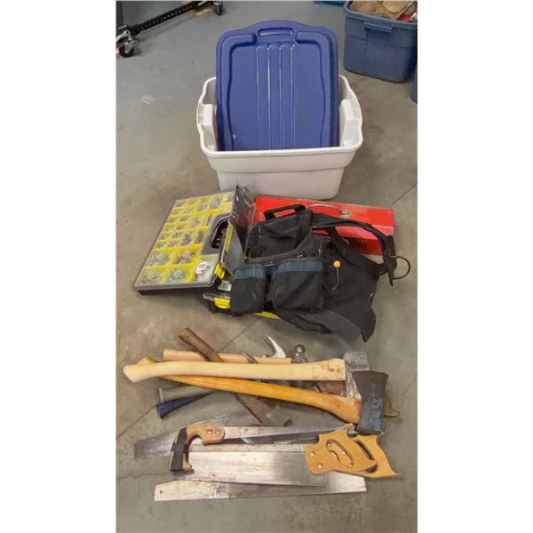 Hand Tools, Toolbox, Fastener Organizer, and Storage Tote