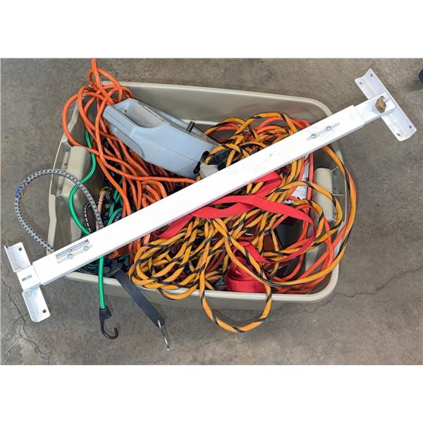 Extension Cords, Bungee Cords, and Cord Caddy Reel