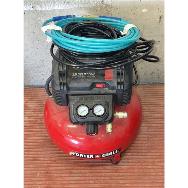 Porter Cable 6 Gallon Pancake Air Compressor with Hose