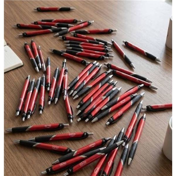 Bulk lotÂ  Red and Black Ballpoint Pens Co-op