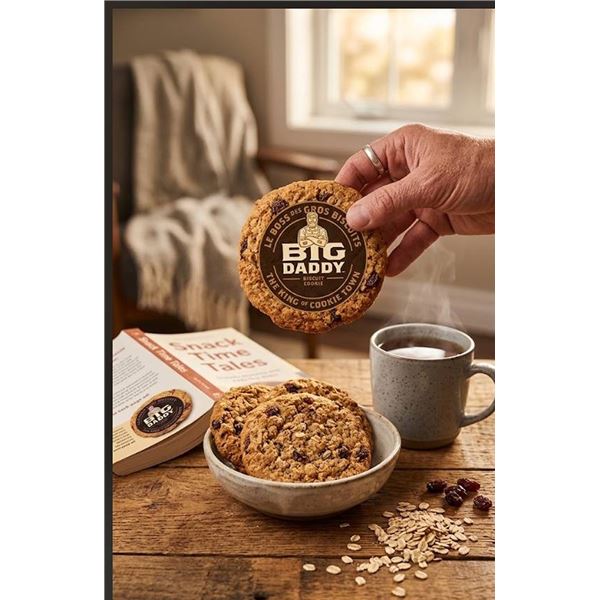 Big Daddy Oatmeal & Raisin Cookies 8-Pack x 100g