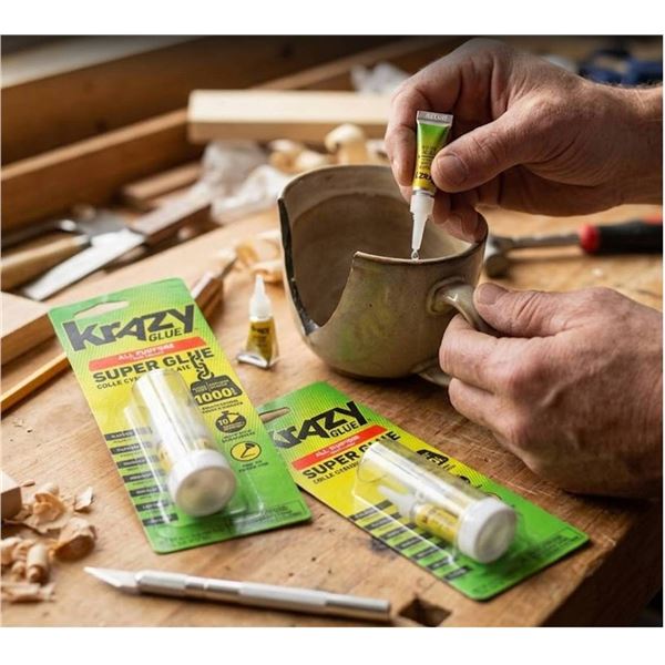 Lot ofÂ  2- Krazy Glue All Purpose Super Glue, 4 Pack