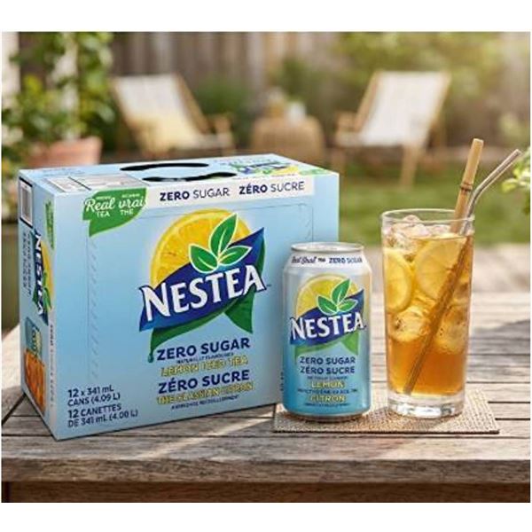 Nestea Zero Sugar Lemon Iced Tea 12-Pack x 341ml