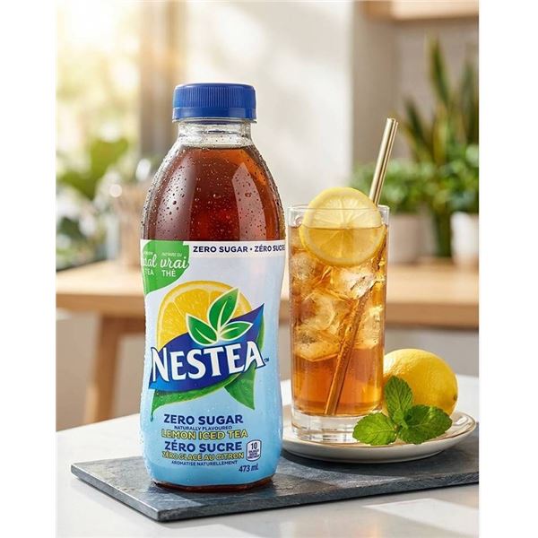 Nestea Zero Sugar Lemon Iced Tea 12-Pack x 473ml