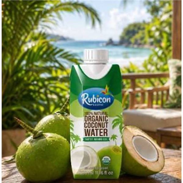 Rubicon Organic Coconut Water 12-Pack x 330ml